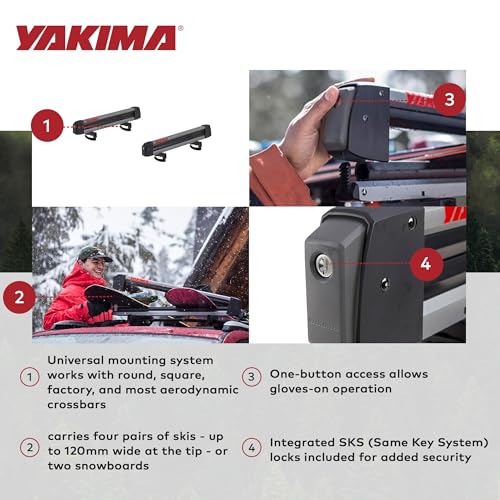 FreshTrack 4 Ski & Snowboard Mount - Carries 4 Skis or 2 Boards