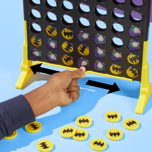 Batman Connect 4 Game - 2 Player Strategy Board Game for Kids & Families