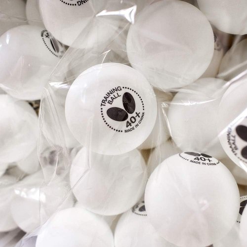Butterfly Training Balls - 40+ Quality | Box of 6 or 120 White - Ideal for Multiball Practice
