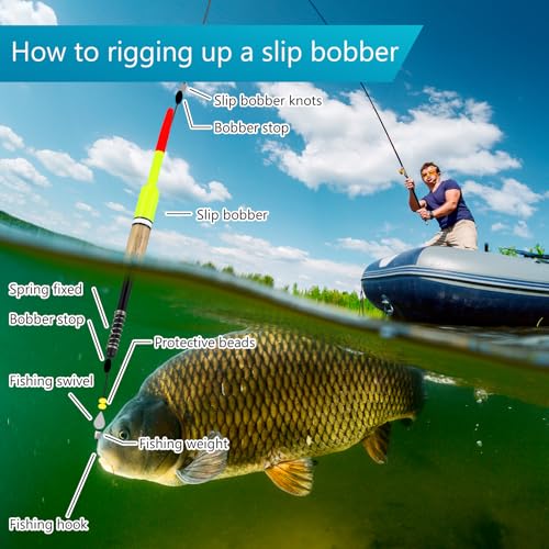 12 Pcs Sonwyoung Slip Bobbers Wood Fishing Floats X-1 X-2 X-3 X-4 X-5 X-6