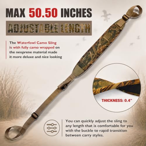 HuntPal Two Point Slip On Shotgun Sling - No Drill, Non-Swivel, Universal