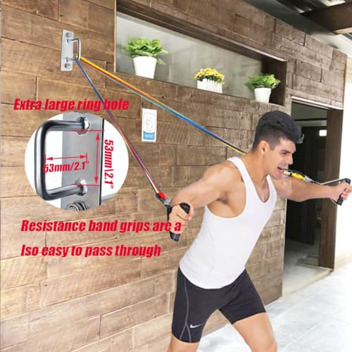Heavy Duty Wall Mount Anchor Brackets for Gymnastics Rings & Fitness Equipment