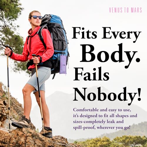 Purple Female Urination Device - Portable Female Urinal for Women, Travel & Outdoor Use