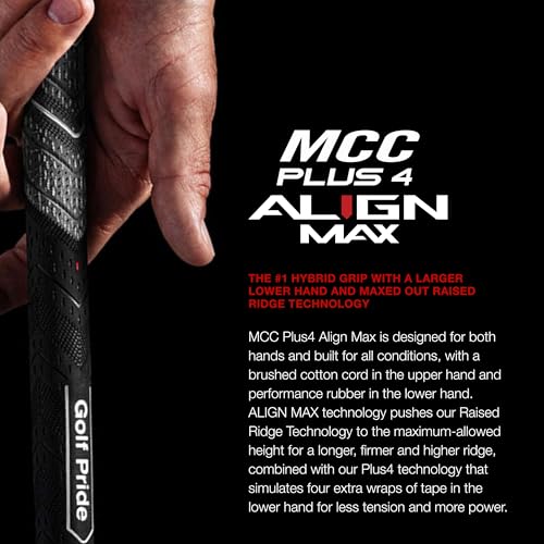 Midsize Golf Pride MCC Plus4 ALIGN MAX Golf Club Grip - 1-Pack
