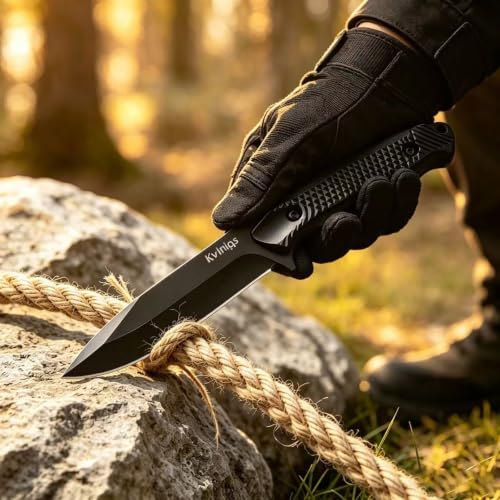 4" Tactical Fixed Blade Knife for Outdoor Survival & Camping
