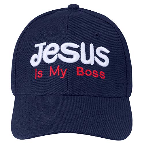 Falari Jesus is My Boss 12-Pack Baseball Cap Beanie Hat – One Size