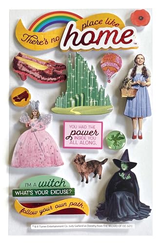 The Wizard of Oz 3D Die-Cut Sticker Sheet - Dimensional