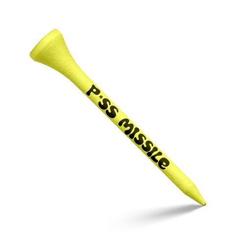 Driver Darts by P*ss Missile, Premium Bamboo Golf Tees | 4-Pack of 18, 83mm (3.25") Wooden Tees | Iconic Packaging and Simple Organization | Funny Golf Accessory for Golfers