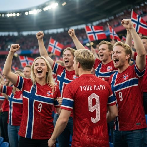 Custom Norway Soccer Jersey - Norway 1 - Lightweight Crop Top