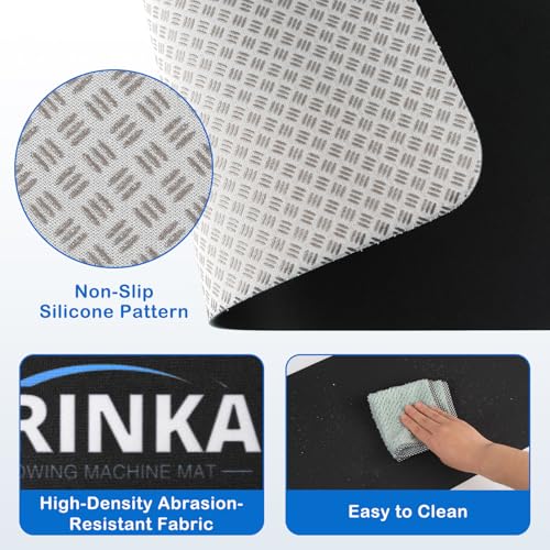Rowing Machine Floor Mats - 2PCS Non-Slip Fitness Equipment Mat | 30"x12"