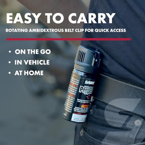Crossfire Pepper Gel Spray - 360° Angle Defense, 20 ft Range