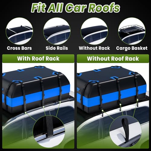 21 Cu Ft Waterproof Rooftop Cargo Bag - Blue