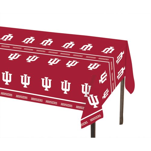Indiana University Plastic Tablecloth - 54 x 108 Inches