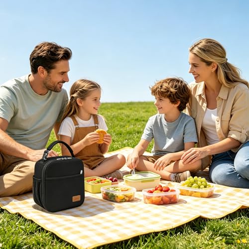 Femuar Lunch Box for Men Women Adults, Small Lunchbox Work Picnic -