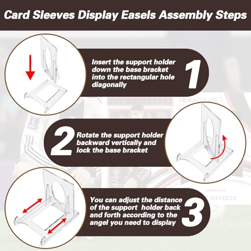 Magnetic Trading Card Holders with Adjustable Display Stand