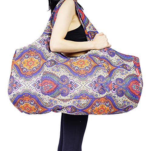 Large Yoga Mat Bag with Pockets - Celestial Design