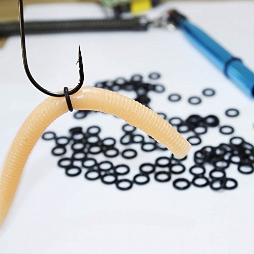 Wacky Rig O-Rings for Senko Stick Baits - 100 Pack Silicone Fishing Rings