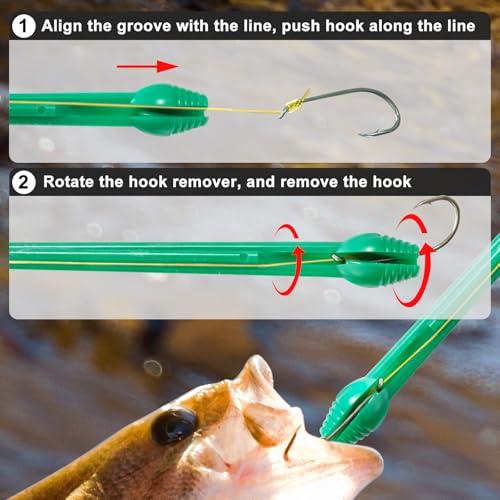 Fish Hook Remover Tool - 4pcs Fishing Dehooker Set