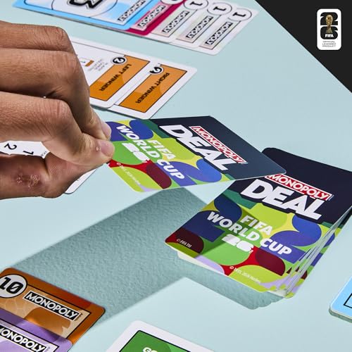 FIFA World Cup 2026 Monopoly Deal Card Game – 2-5 Players, Ages 8+