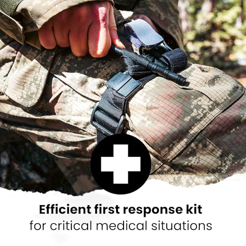 IFAK Trauma Kit with CAT Tourniquet - Portable First Aid Medical Pouch
