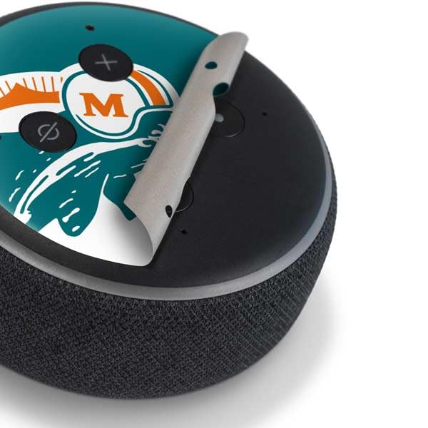 Amazon Echo Dot 3 Skin - NFL Miami Dolphins Retro Logo