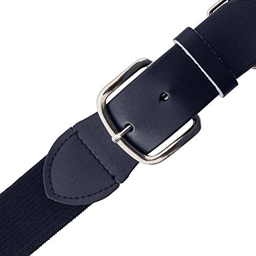 Baseball & Softball Uniform Belt - Adjustable Stretch Fit, Navy Youth (18-32 In)