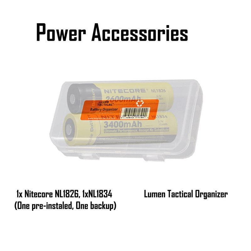 Nitecore MH11 USB-C Rechargeable EDC Flashlight, 1000 Lumen with Two Batteries and LumenTac Organizer