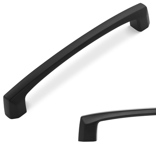 BUKOBYHE 20 Pack 5 Inch Matte Black Kitchen Cabinet Handles Black Cabinet Pulls Black Drawer Pulls Kitchen Hardware