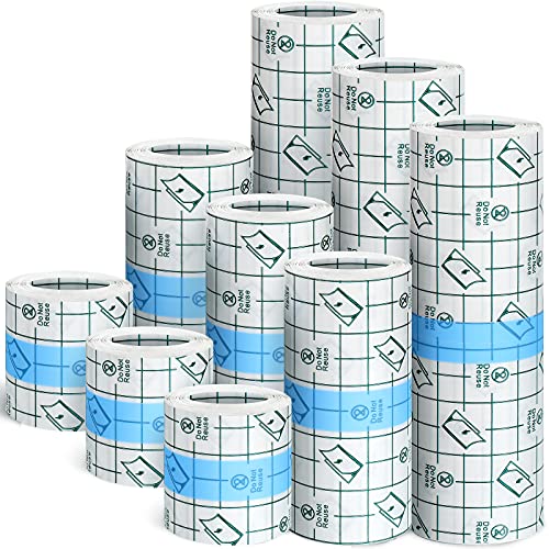 Tattoo Bandage Wrap - 9 Rolls in 2, 4, & 6 Inch Sizes