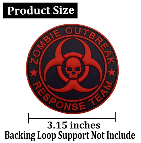 Zombie Outbreak Response Team Tactical Patch - Black & Red