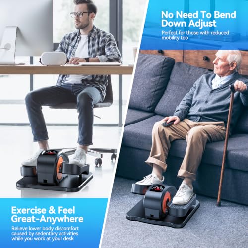 Under Desk Elliptical Machine - Electric Leg Exerciser Small