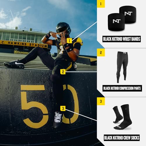 Sports Wristbands - Sweat-Absorbent Cotton Bands - Black