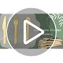 100 Pack Disposable Wooden Spoons - 6.3 Inch Eco-Friendly Cutlery