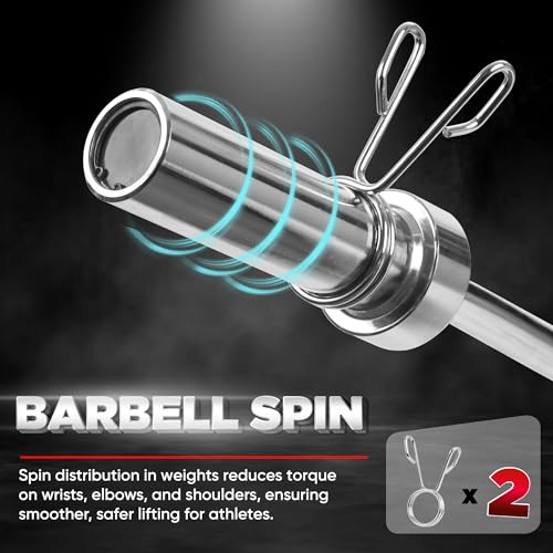 Yes4All Olympic Curl Bar 2" - 300LB Solid Stainless Steel EZ Bar for Strength Training