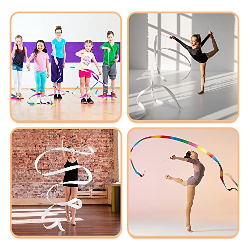 Rhythmic Gymnastics Ribbons - 2 Colorful Streamers for Dance
