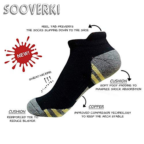 Sooverki Copper Compression Socks Women and Men 6 Pairs - Circulation