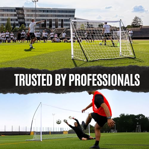 Portable Soccer Goal 12x6ft - Quick Setup & Weatherproof