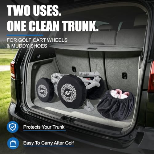 Golf Cart Wheel Covers - Big Size, Waterproof & Durable Protection