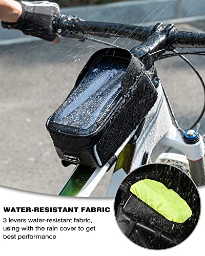 Waterproof Bike Phone Front Frame Bag - Fits Phones Under 7"