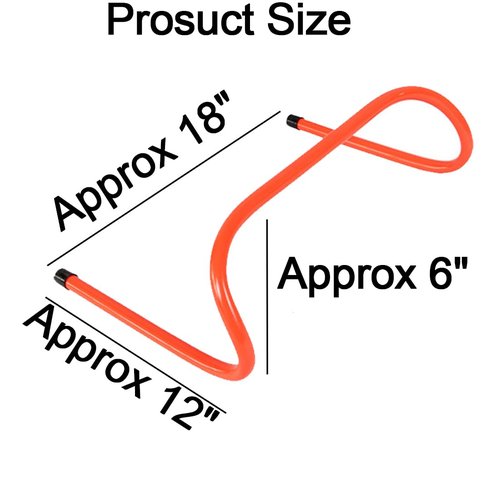 ASENVER 12 Hurdles Training Speed Agility Training Durable with 10 Marker Cone