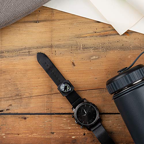 Slip-On Wrist Compass - Durable Luminous Compass for Watch Bands