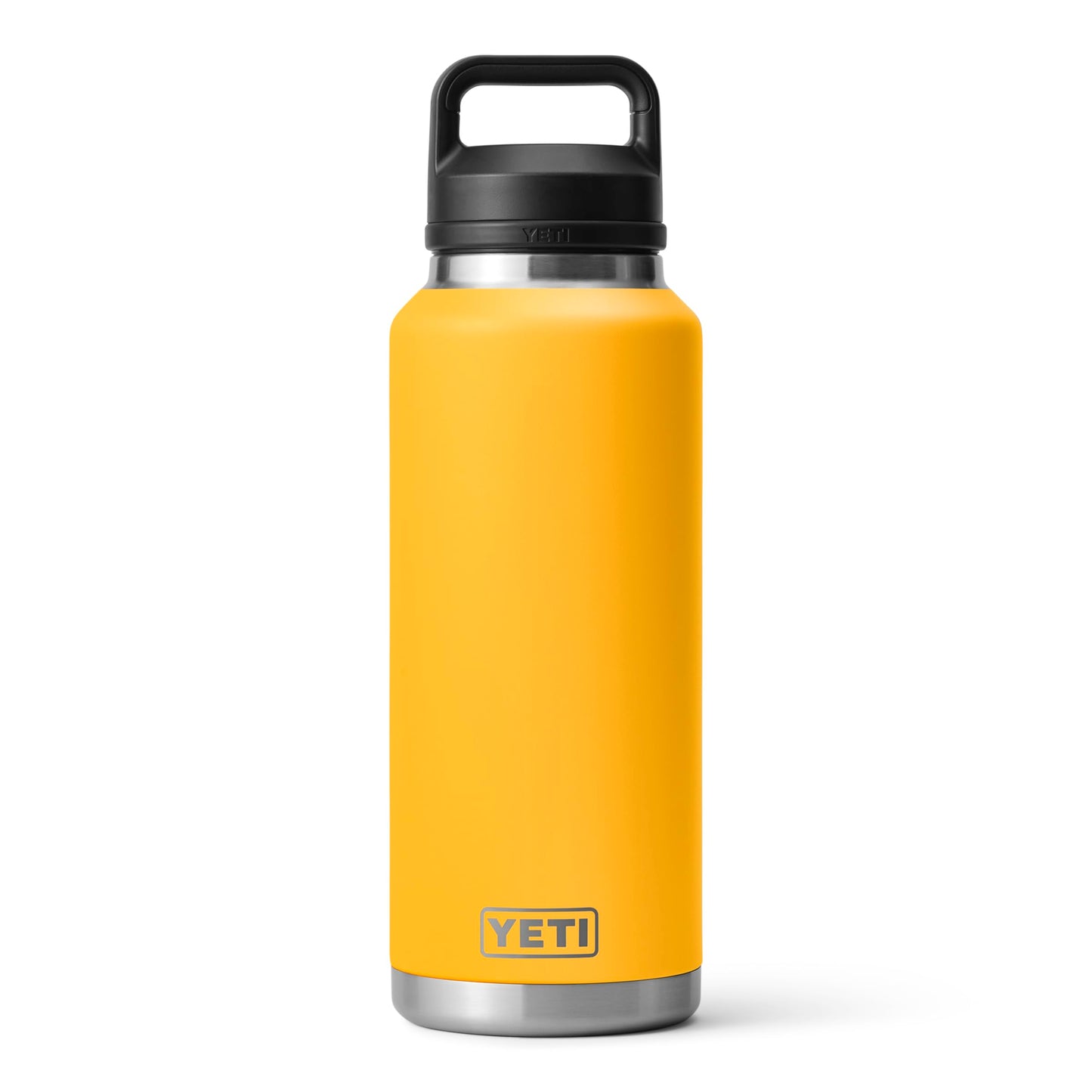 YETI Rambler 46 oz Bottle, Leakproof, Vacuum Insulated, Stainless Steel with Chug Cap, Black