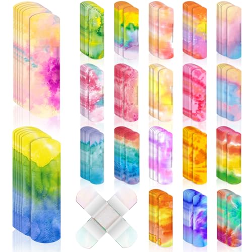 120 Pcs Kids Waterproof Bandages - Tie Dye Style