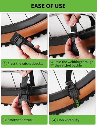 39-Inch Bike Rack Straps - 4-Pack, 440 lbs Load Capacity