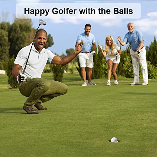 Plastic Golf Training Balls - 12 Pack for Indoor & Outdoor Practice