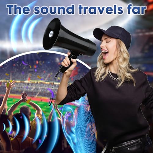 Rechargeable 20W Megaphone Bullhorn with Siren & Recording