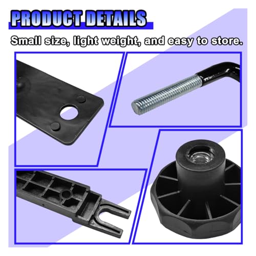 Roof Box U-Bolt Clamp Kit - Universal Car Roof Rack Mounting