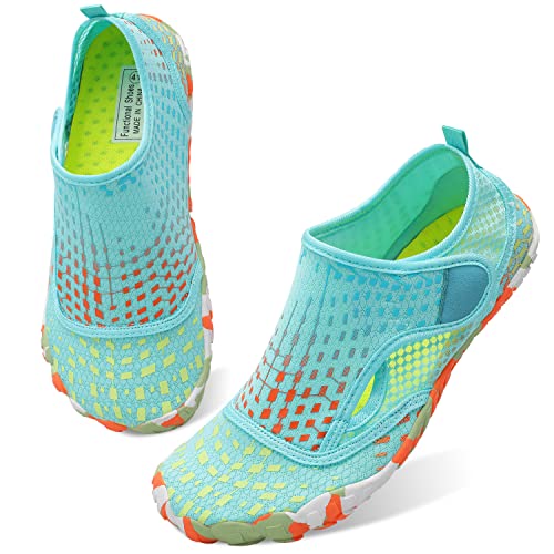 Quick Dry Aqua Sneakers for Beach & Water Sports - 8.5 Women/7.5 Men - Ty1 Velliblue