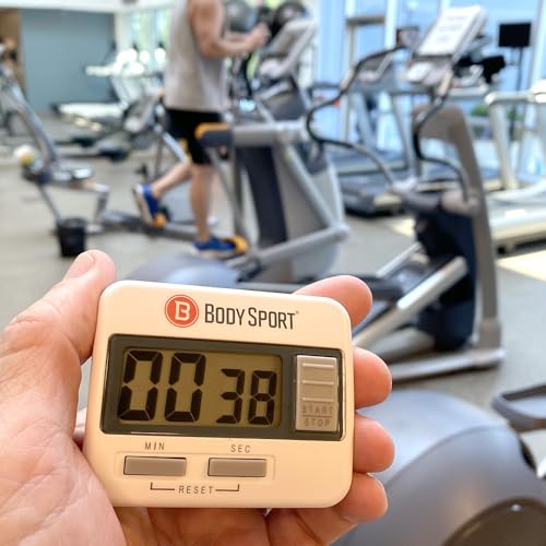 Digital Timer Stopwatch for Fitness & Exercise - Battery Operated