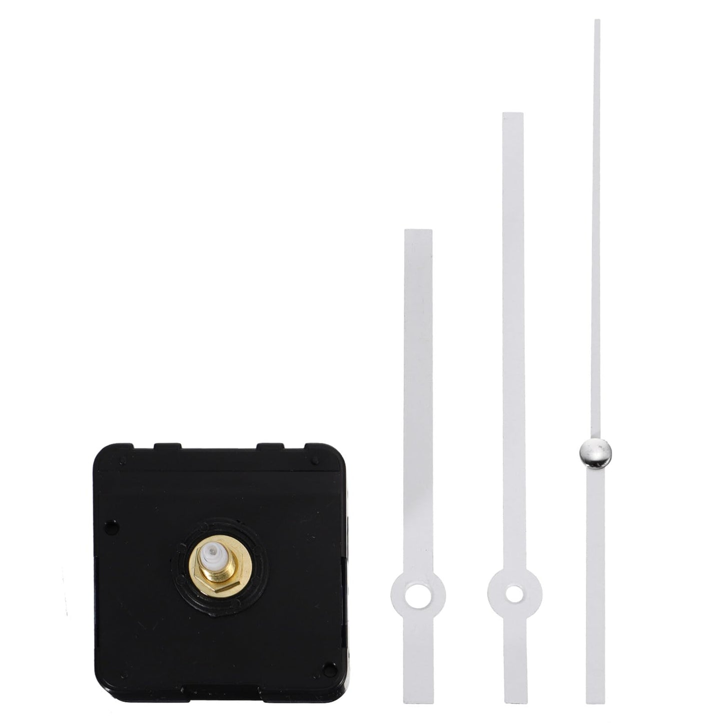 Clock Movement Mechanism Kit with Long Spade Hands, Silent Quartz DIY Wall Clock Movement Non-Ticking Repair Parts Replacement Kit,Quartz Clock Motor Kit for Custom Repair Clock